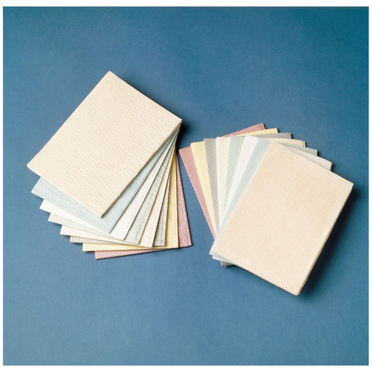 TIDI Products, LLC Towel, 13" x 18", White, 3-Ply Tissue, Latex Free